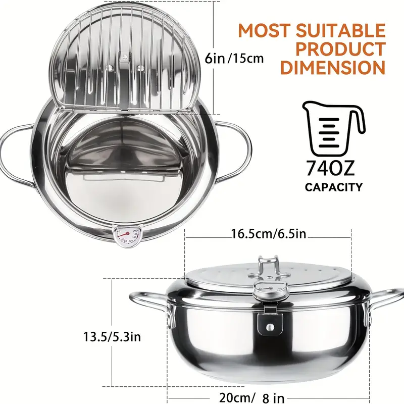 Olla Japonesa Para Frituras 2.2 L