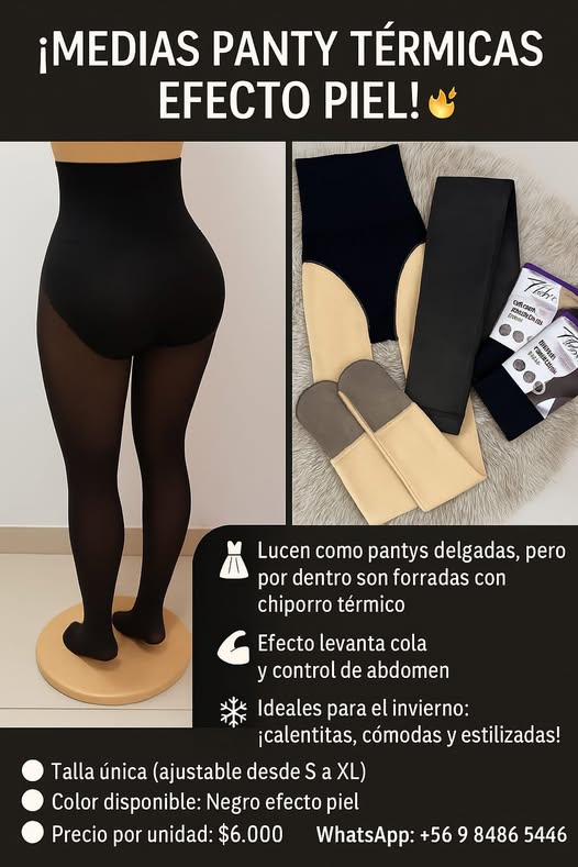 PANTY EFECTO PIEL – LUCEN COMO PANTYS, ABRIGAN COMO LEGGINS